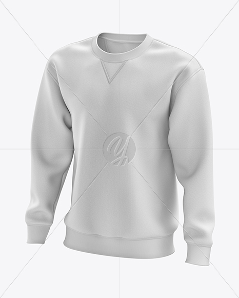 Men’s Heavyweight Sweatshirt mockup (Half Side View)