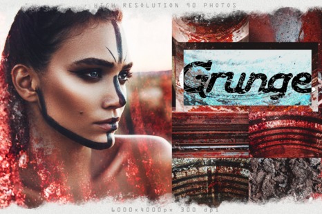 Grunge overlays vintage textures retro effects action preset - Vintage horror