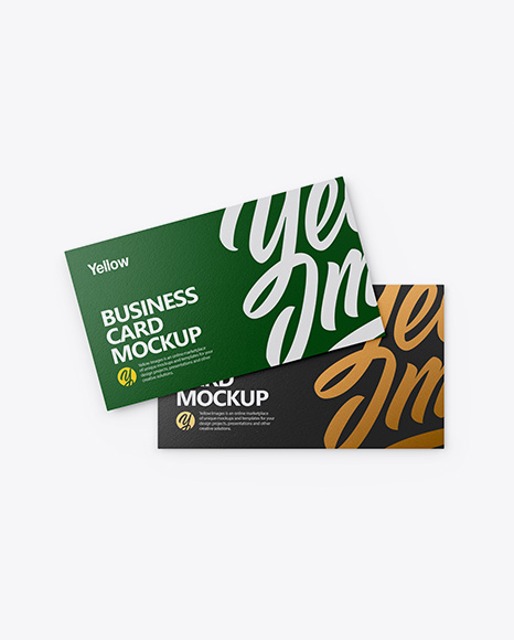 Textured Business Cards Mockup - Stack of brochures mockup