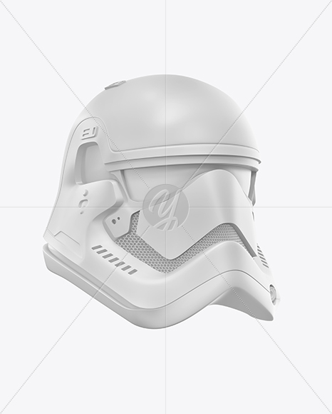 Matte Stormtrooper Helmet Mockup