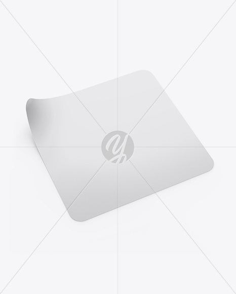 Square Sticker Mockup