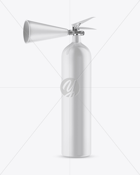 Glossy Fire Extinguisher Mockup