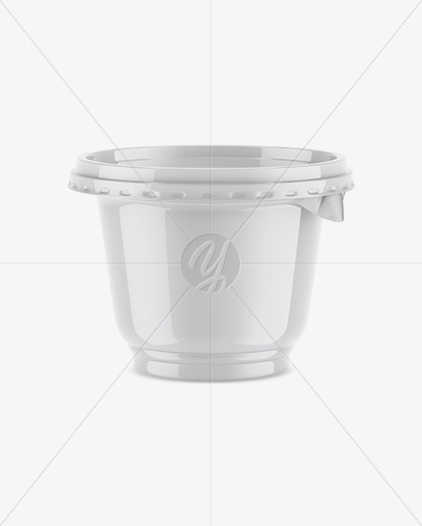 Glossy Pastic Cup Mockup