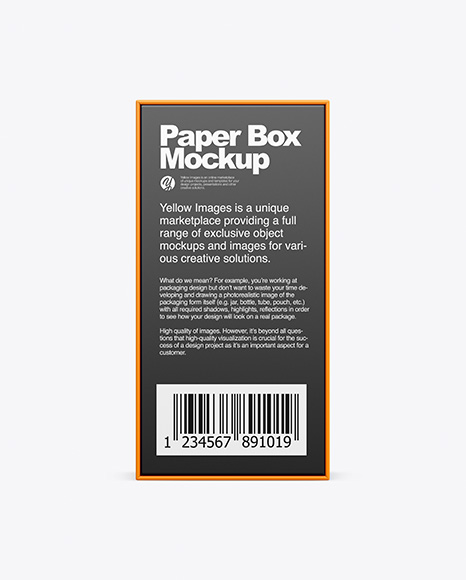 Paper Box Mockup