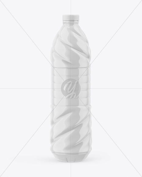 Glossy Plastic Bottle Mockup