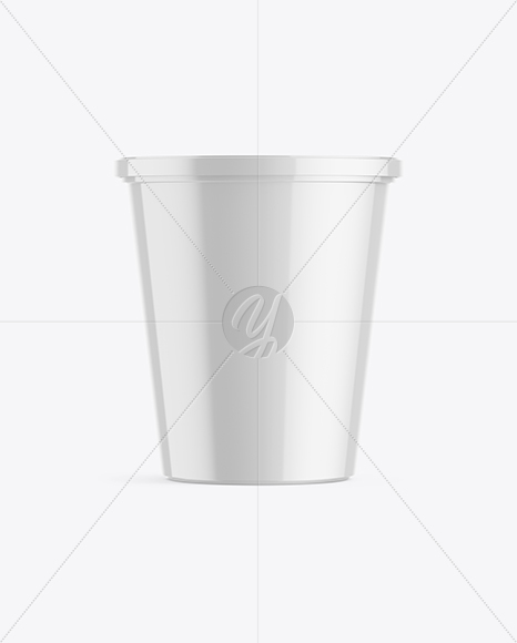 Glossy Plastic Cup Mockup