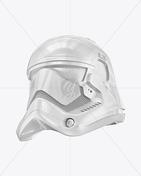 Glossy Stormtrooper Helmet Mockup