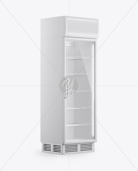 Glass Door Fridge Mockup Glass Door Fridge Mockup