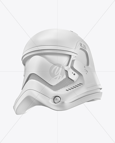 Matte Stormtrooper Helmet Mockup