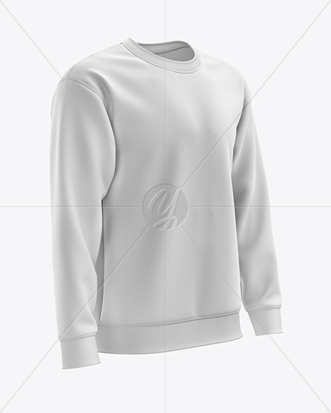 Men’s Midweight Sweatshirt mockup (Right Half Side View)