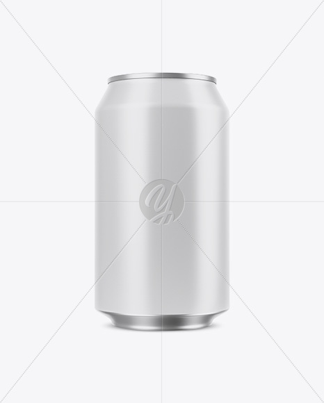 Matte Aluminium Can Mockup