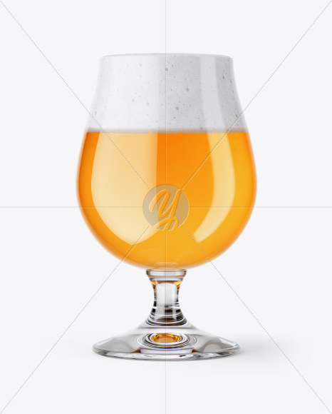 Tulip Glass With Imperial Ale Mockup