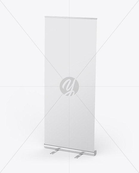 Glossy Roll-up Banner Mockup