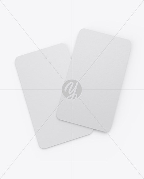 Textured Business Cards Mockup
