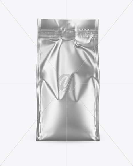 Matte Metallic Food Bag Mockup