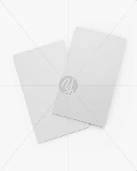 Paper Business Cards Mockup