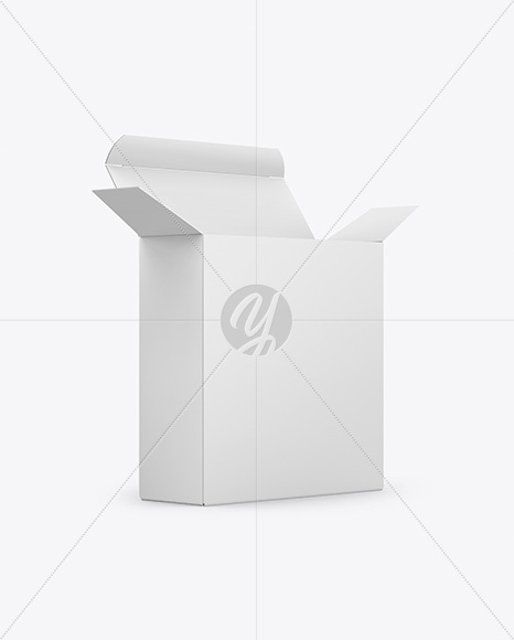 Opened Paper Box Mockup