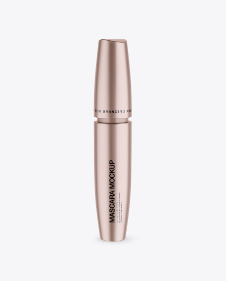 Metallic Mascara Tube Mockup - Makeup mockup