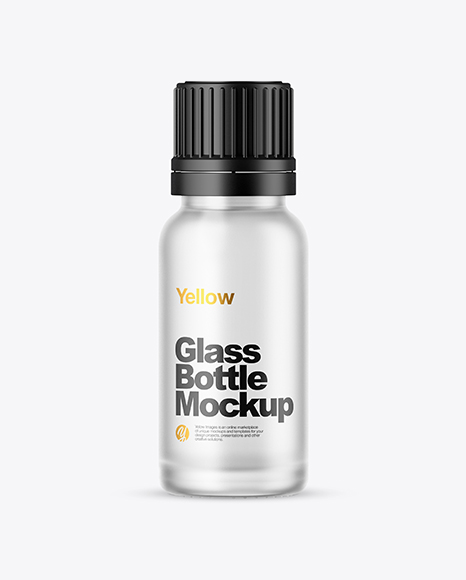 Frosted Glass Bottle Mockup