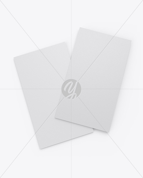 Textured Business Cards Mockup