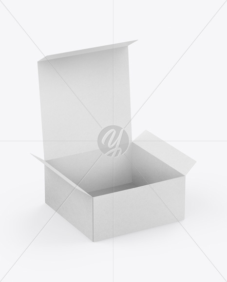 Opened Kraft Box Mockup