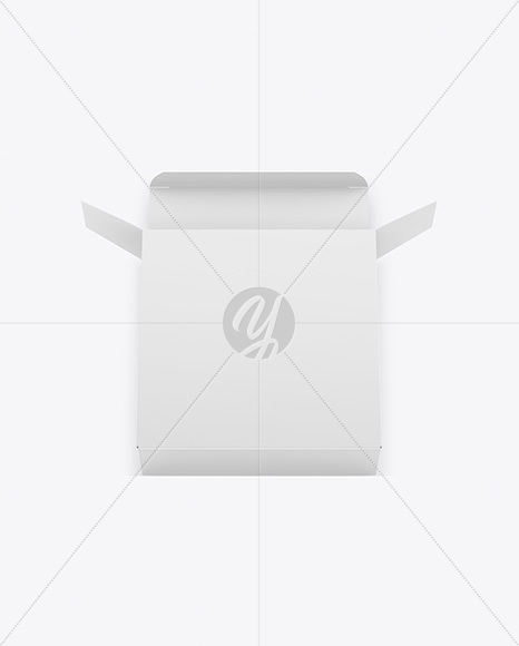 Opened Paper Box Mockup