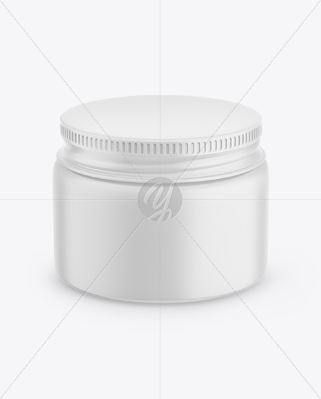 Matte Cosmetic Jar Mockup