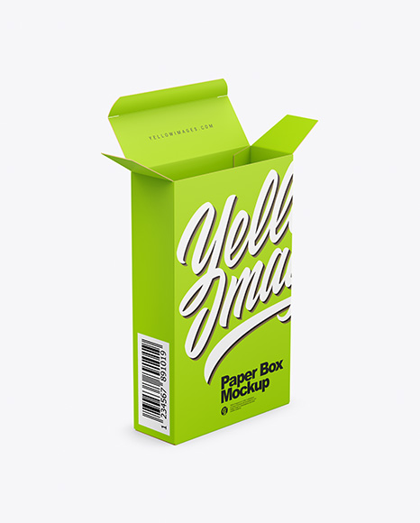 Opened Paper Box Mockup