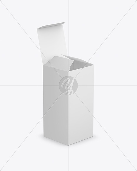 Opened Paper Box Mockup