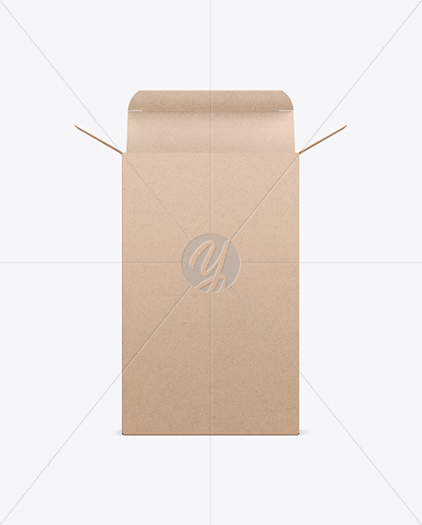 Opened Kraft Box Mockup