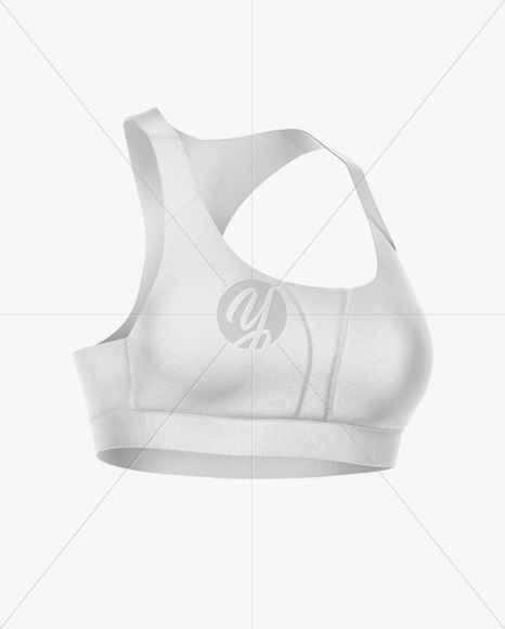 Sports Bra Mockup - Half Side View