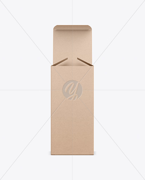 Opened Kraft Box Mockup