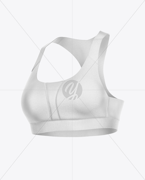 Sports Bra Mockup - Half Side View