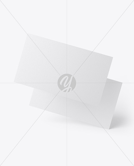 Textured Business Cards Mockup