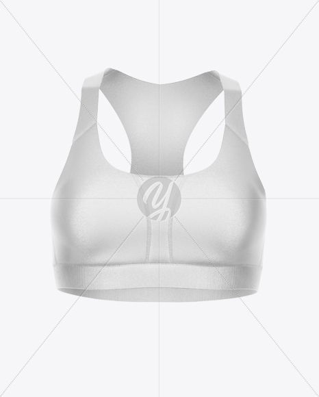 Sports Bra Mockup - Front View