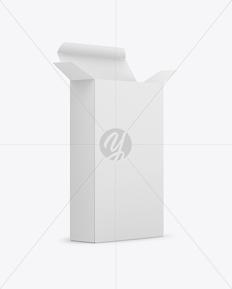 Opened Paper Box Mockup