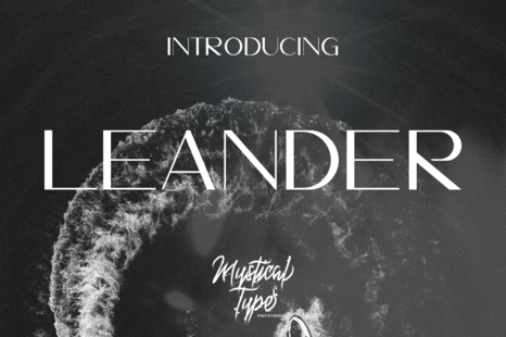 Leander - Metal typeface