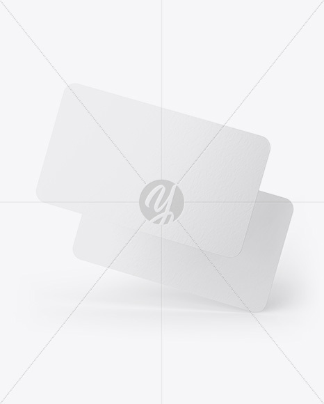 Paper Business Cards Mockup