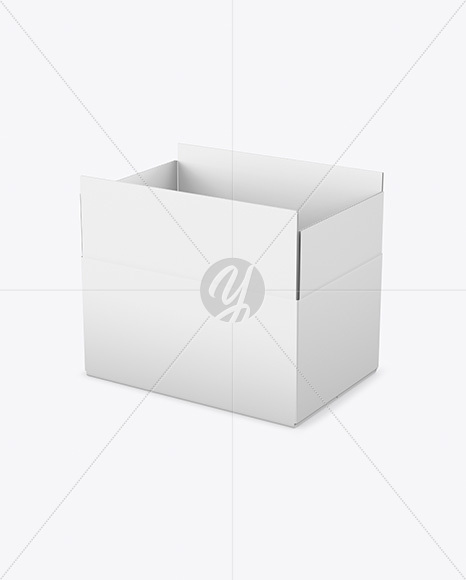 Opened Paper Box Mockup