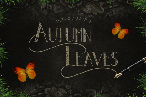 Autumn Leaves - Handmade font