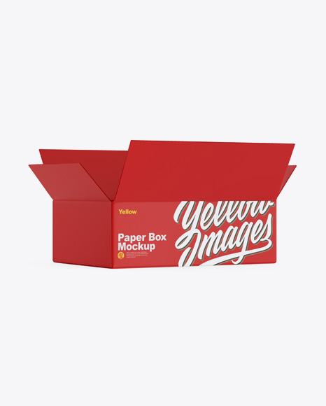 Matte Opened Box Mockup