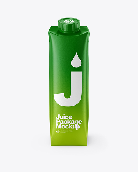 Matte Juice Carton Package Mockup