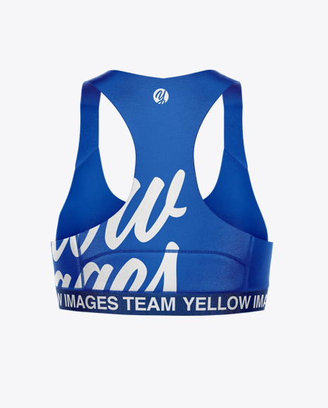 Sports Bra Mockup - Back View - Top and bra mockups