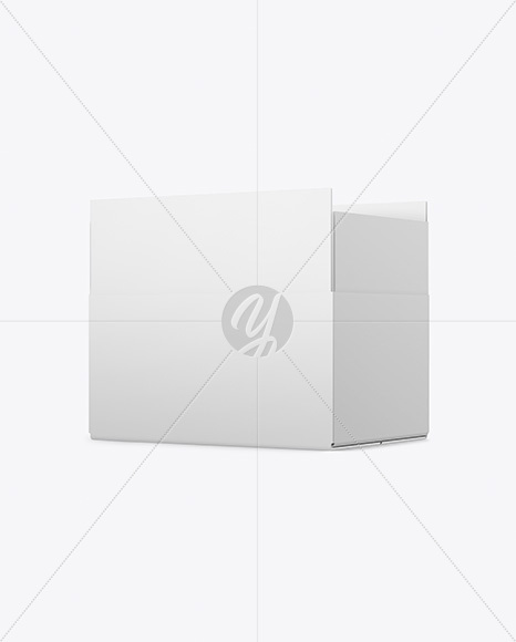 Opened Paper Box Mockup