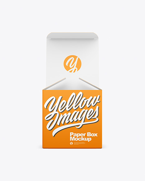 Opened Paper Box Mockup