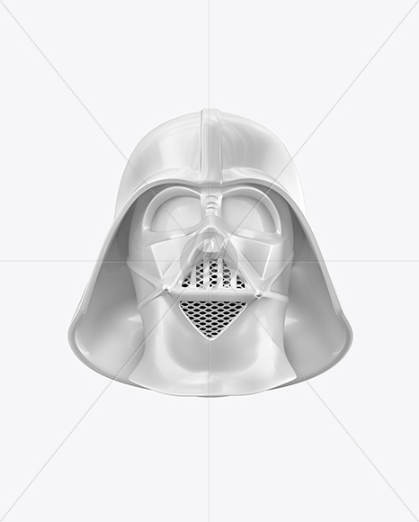 Glossy Darth Vader Helmet Mockup