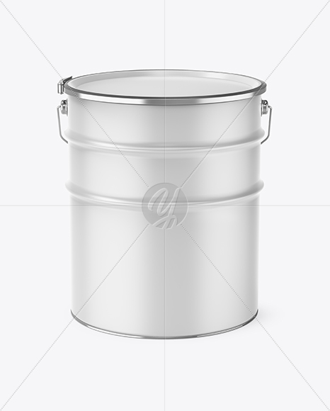 16L Matte Paint Bucket Mockup