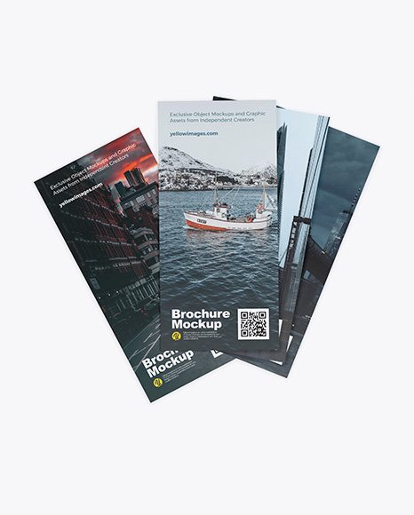 Four Brochures Mockup