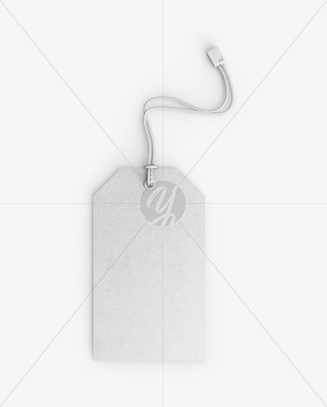 Kraft Label With Rope Mockup