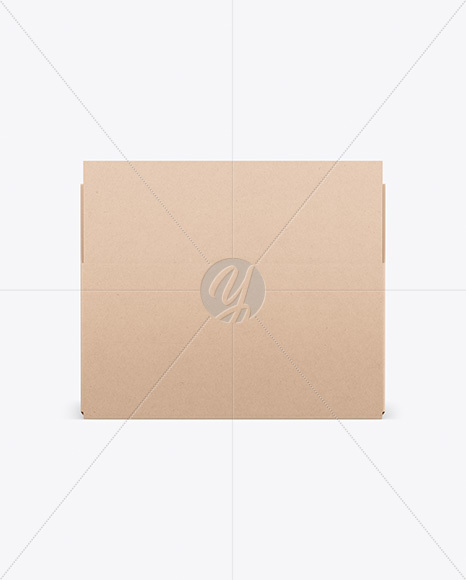 Opened Kraft Box Mockup